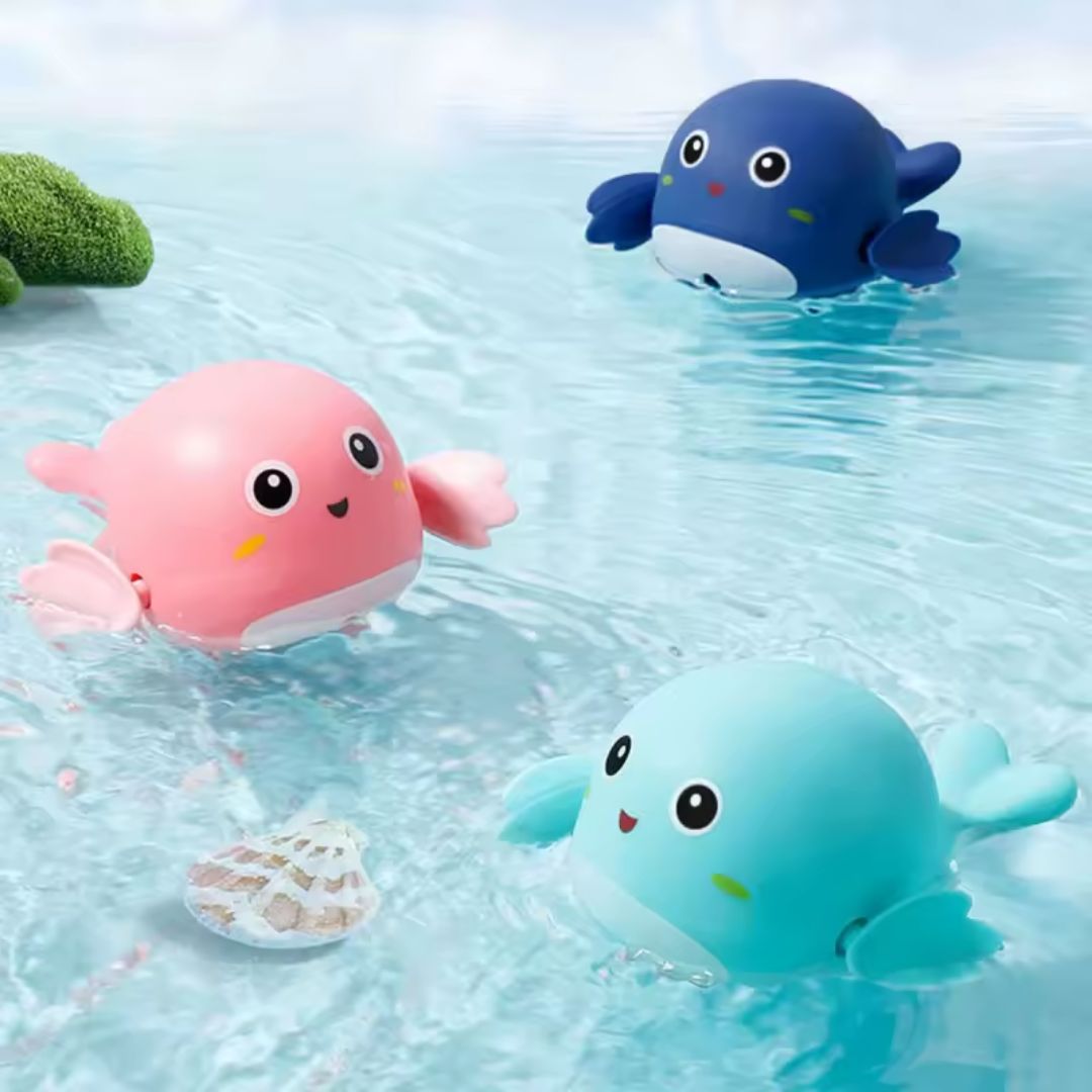 Jouet de bain bébé canard tortue baleine nageur - Choupinoo