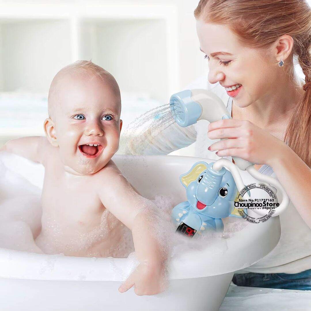 Jouet de bain bébé éléphant thermomètre - Choupinoo
