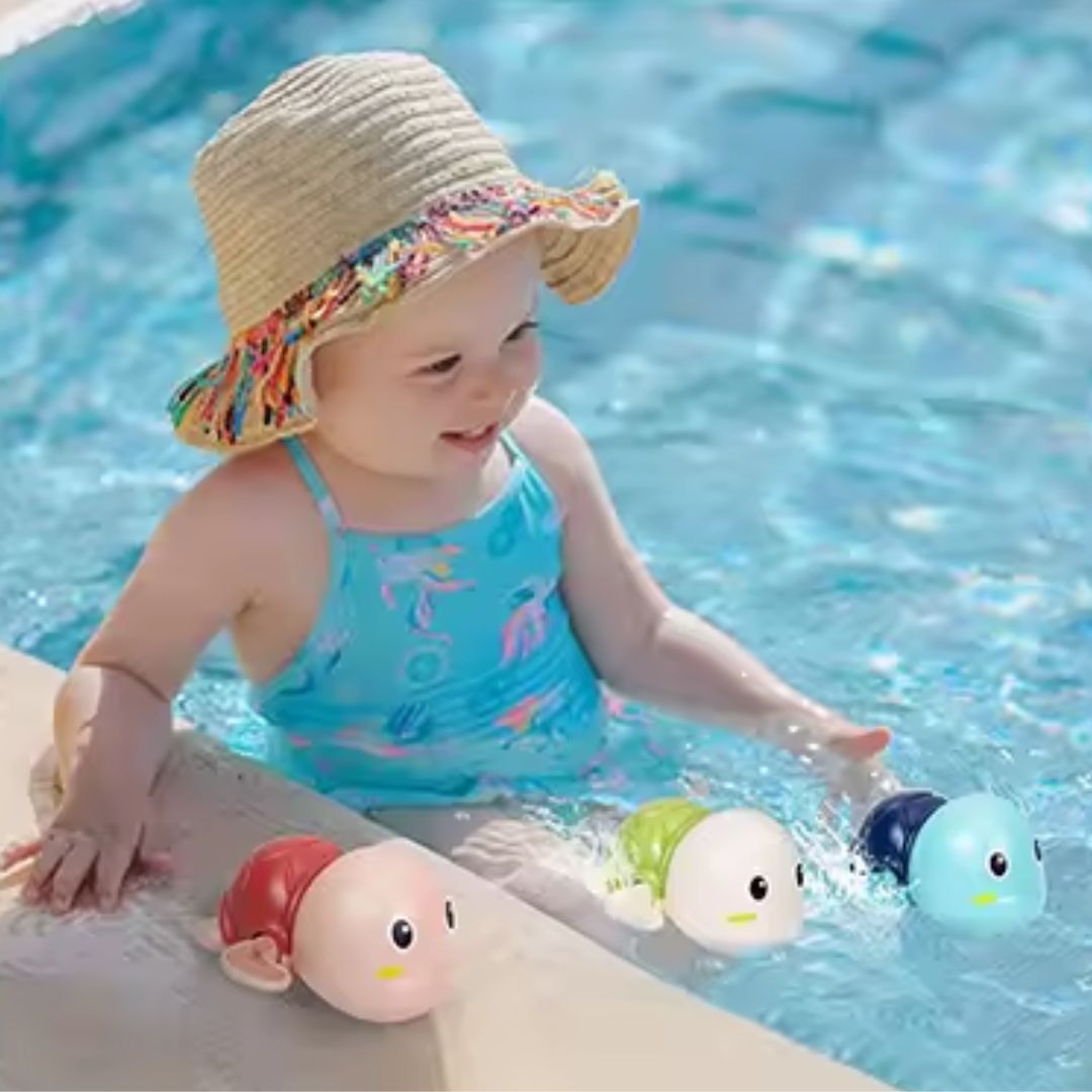 jouet de bain bebe tortue piscine