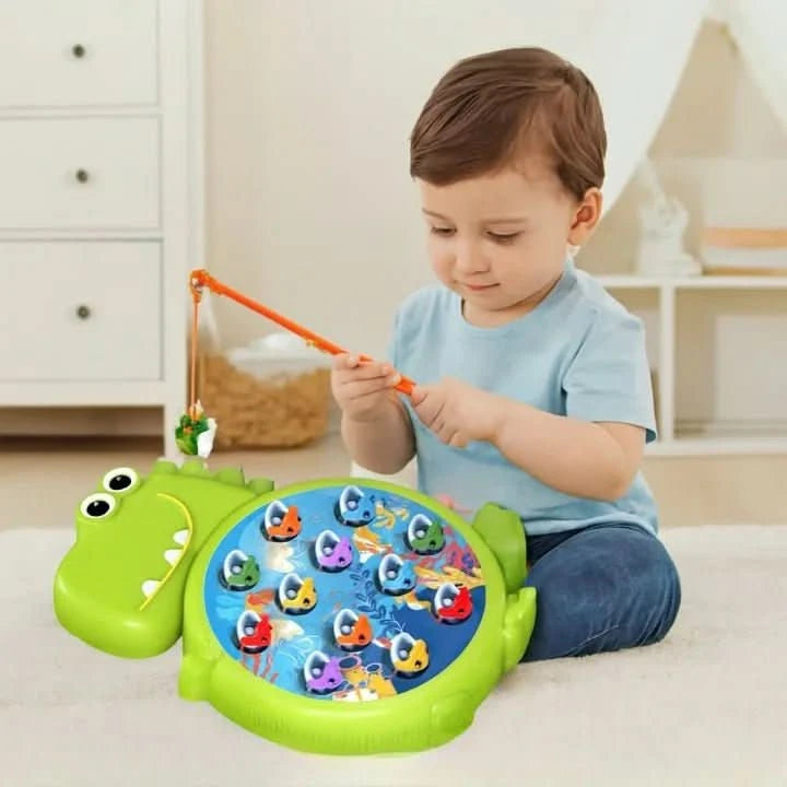 Jouet de pêche magnétique dinosaure Montessori - Choupinoo