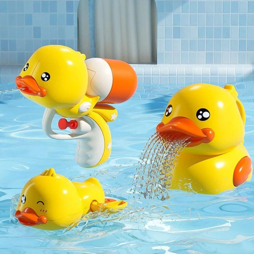 Jouets de bain bebe canard pistolet à eau - Choupinoo