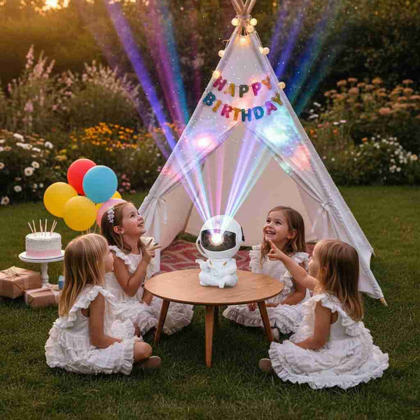 Lampe Projecteur Astronaute Enfant LED avec Télécommande - Choupinoo