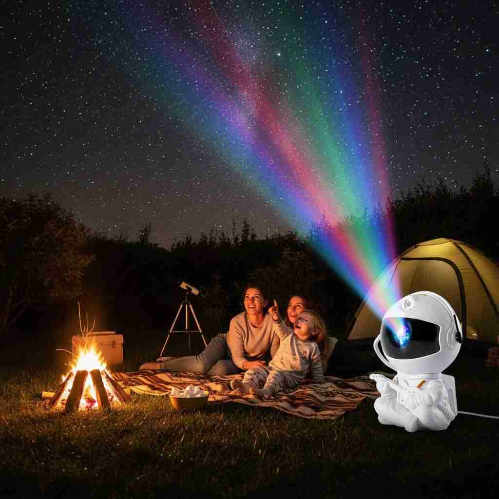 Lampe Projecteur Astronaute Enfant LED avec Télécommande - Choupinoo