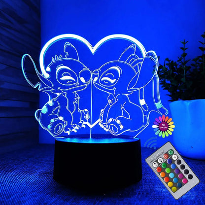 Lampe stitch amoureux - Choupinoo