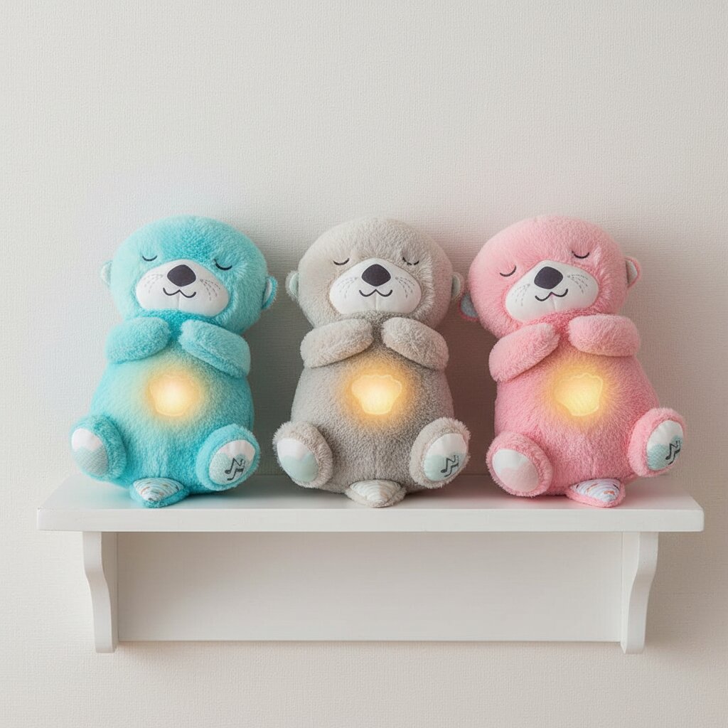 🦦 Loutre Câline qui Respire – Le Doudou Magique pour des Nuits de Rêve ✨ - Choupinoo