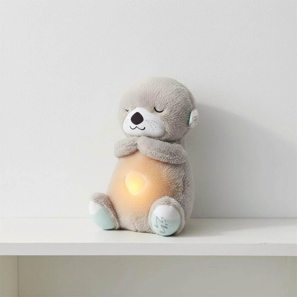 🦦 Loutre Câline qui Respire – Le Doudou Magique pour des Nuits de Rêve ✨ - Choupinoo