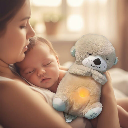 🦦 Loutre Câline qui Respire – Le Doudou Magique pour des Nuits de Rêve ✨ - Choupinoo