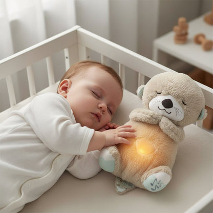 🦦 Loutre Câline qui Respire – Le Doudou Magique pour des Nuits de Rêve ✨ - Choupinoo