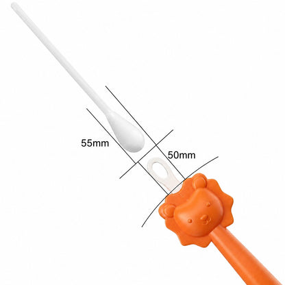 Nettoyeur oreille et nez bébé en silicone 2 en 1 comparaison vs coton tige traditionnel - Choupinoo