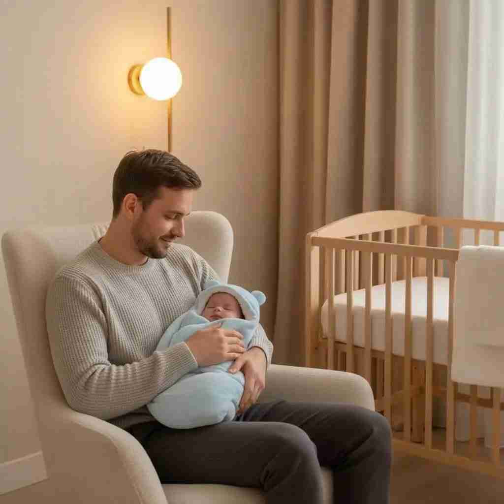 Nid d'Ange Bébé Garçon Bleu - Gigoteuse Emmaillotage Hiver Cosy - Choupinoo