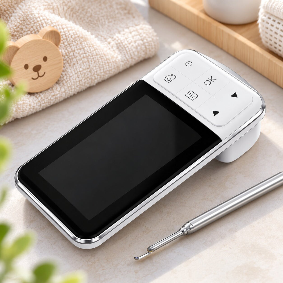 Otoscope numérique HD 4,5 pouces avec écran LCD et caméra auriculaire