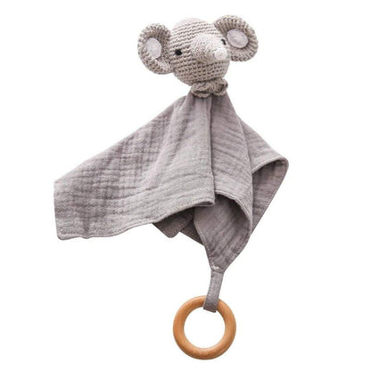 Peluche bebe crochet doudou tricot plat en mousseline - Choupinoo