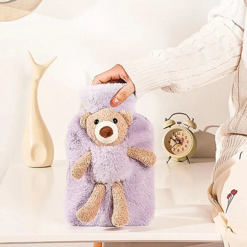 Peluche Bouillotte Ours – Bouillotte avec Housse Peluche - Choupinoo