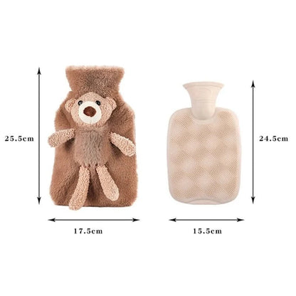 Peluche Bouillotte Ours – Bouillotte avec Housse Peluche - Choupinoo