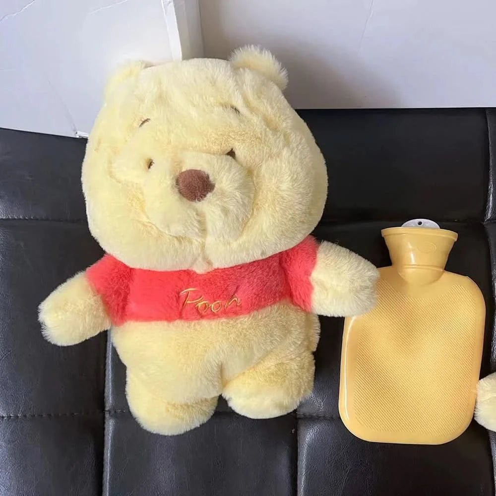 Peluche Bouillotte Ours Jaune – Bouillotte avec Housse Peluche 30 cm - Choupinoo