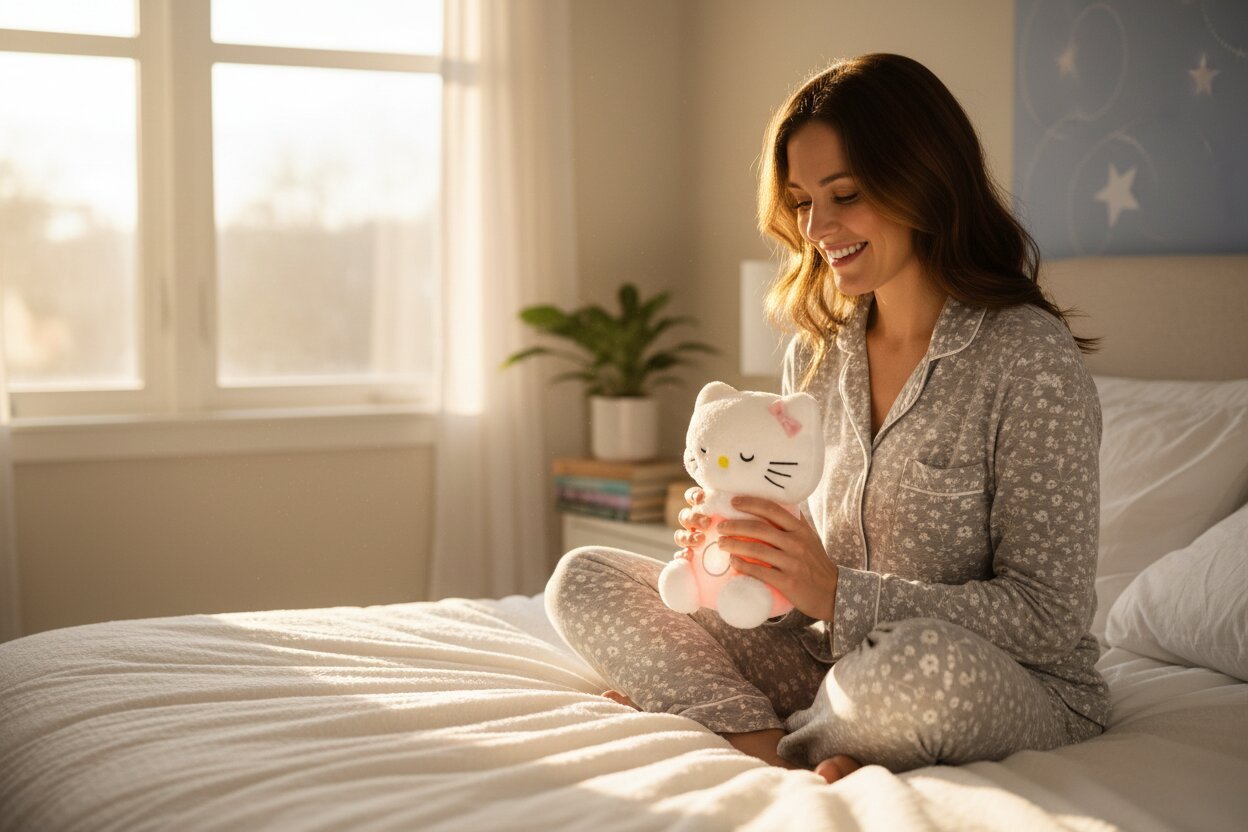 Peluche Hello Kitty Respirante – Aide Bébé à S'endormir Paisiblement - Choupinoo