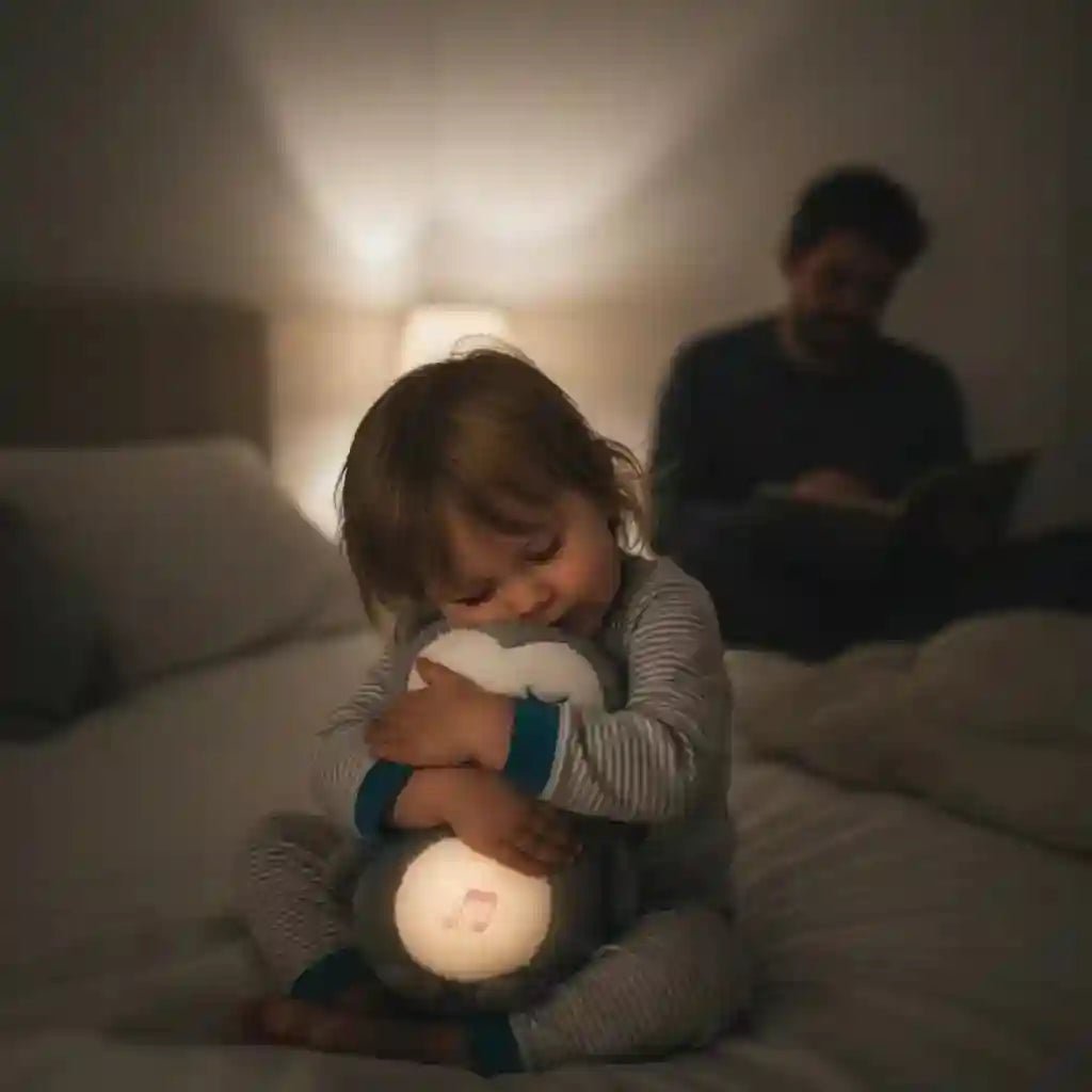 🦉 Peluche Hibou Lumineuse Respiration & Sons Apaisants - Choupinoo