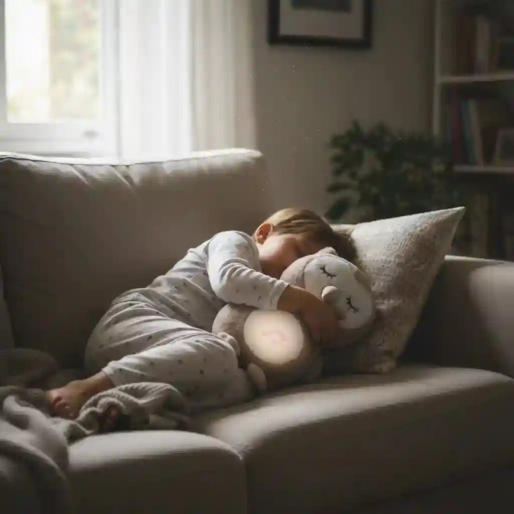 🦉 Peluche Hibou Lumineuse Respiration & Sons Apaisants - Choupinoo