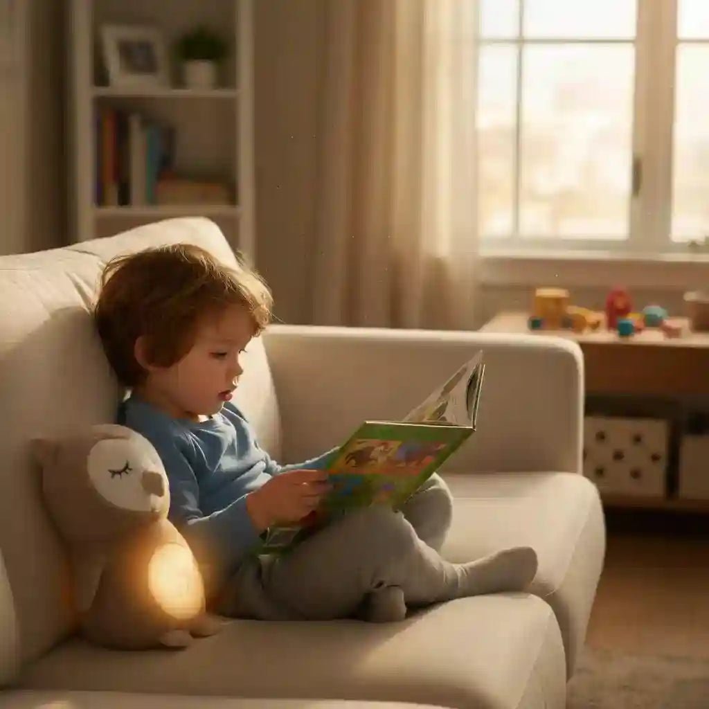 🦉 Peluche Hibou Lumineuse Respiration & Sons Apaisants - Choupinoo