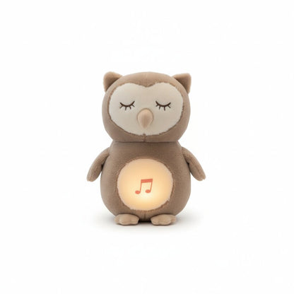 Peluche Hibou qui respire avec Lumière LED et Berceuse - Choupinoo