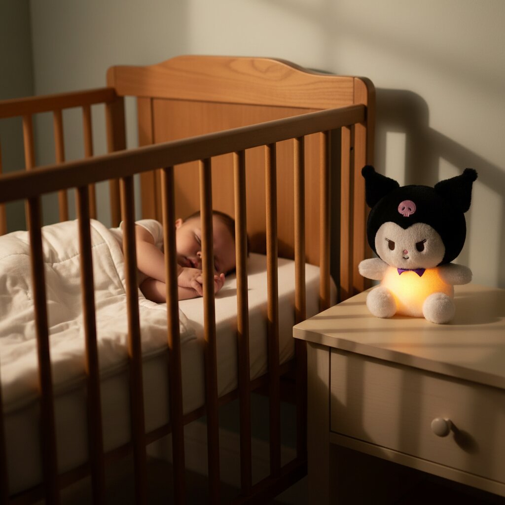 Peluche Interactive avec Mouvement Respiratoire et Veilleuse LED - Choupinoo