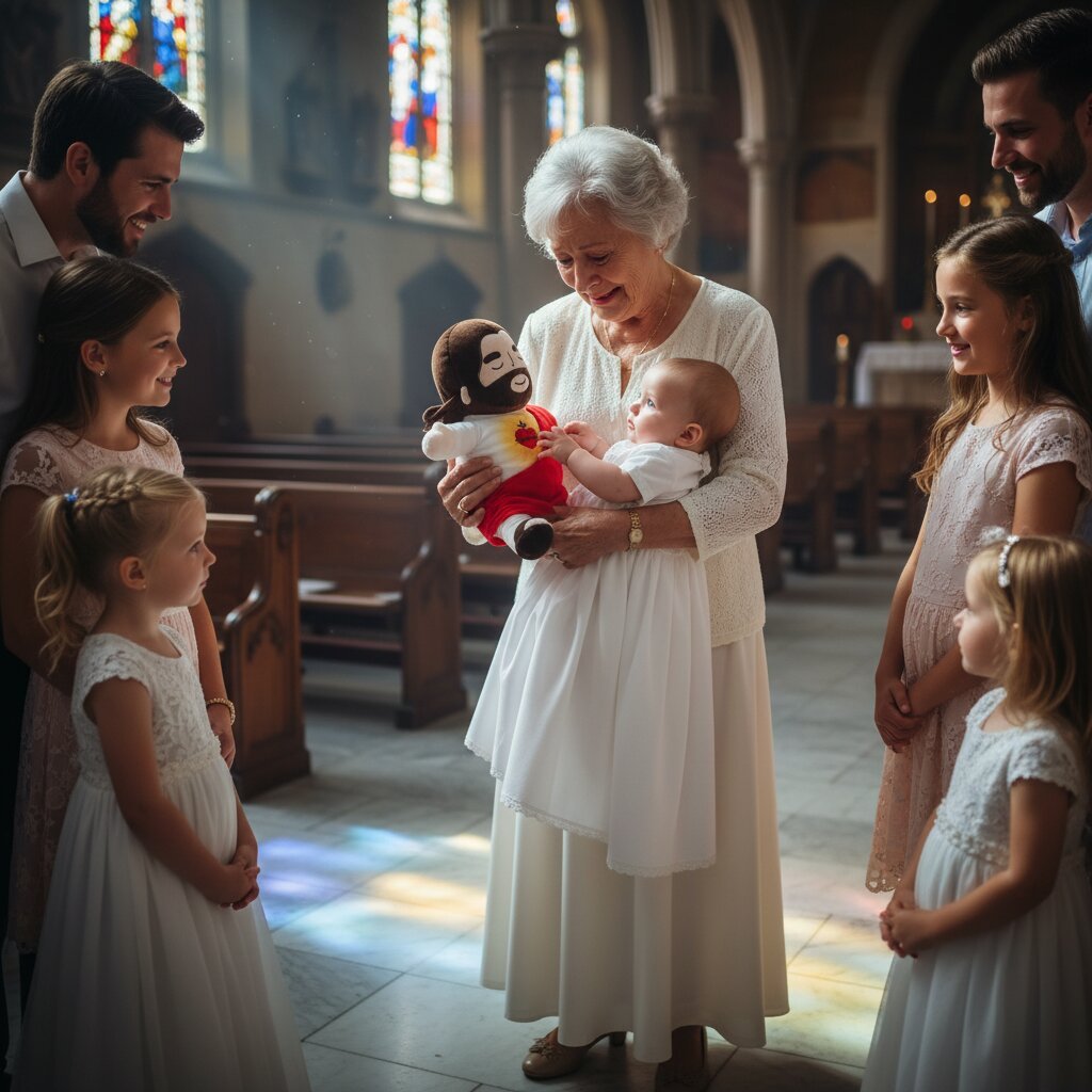 Peluche Jésus qui Respire – Veilleuse Apaisante pour Bébé - Choupinoo