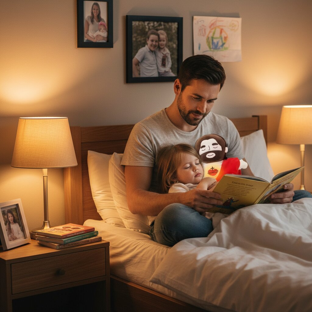 Peluche Jésus qui Respire – Veilleuse Apaisante pour Bébé - Choupinoo