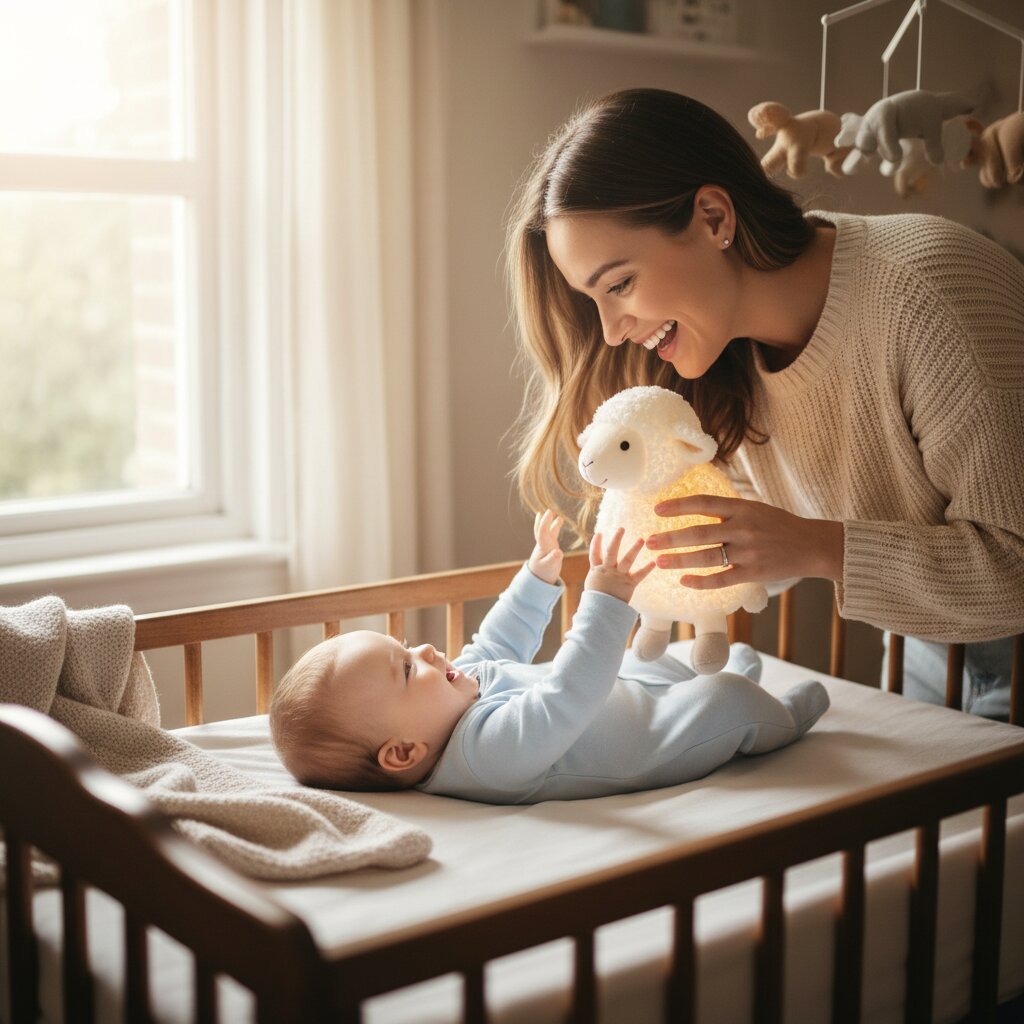 Peluche Mouton qui Respire avec Veilleuse - Choupinoo