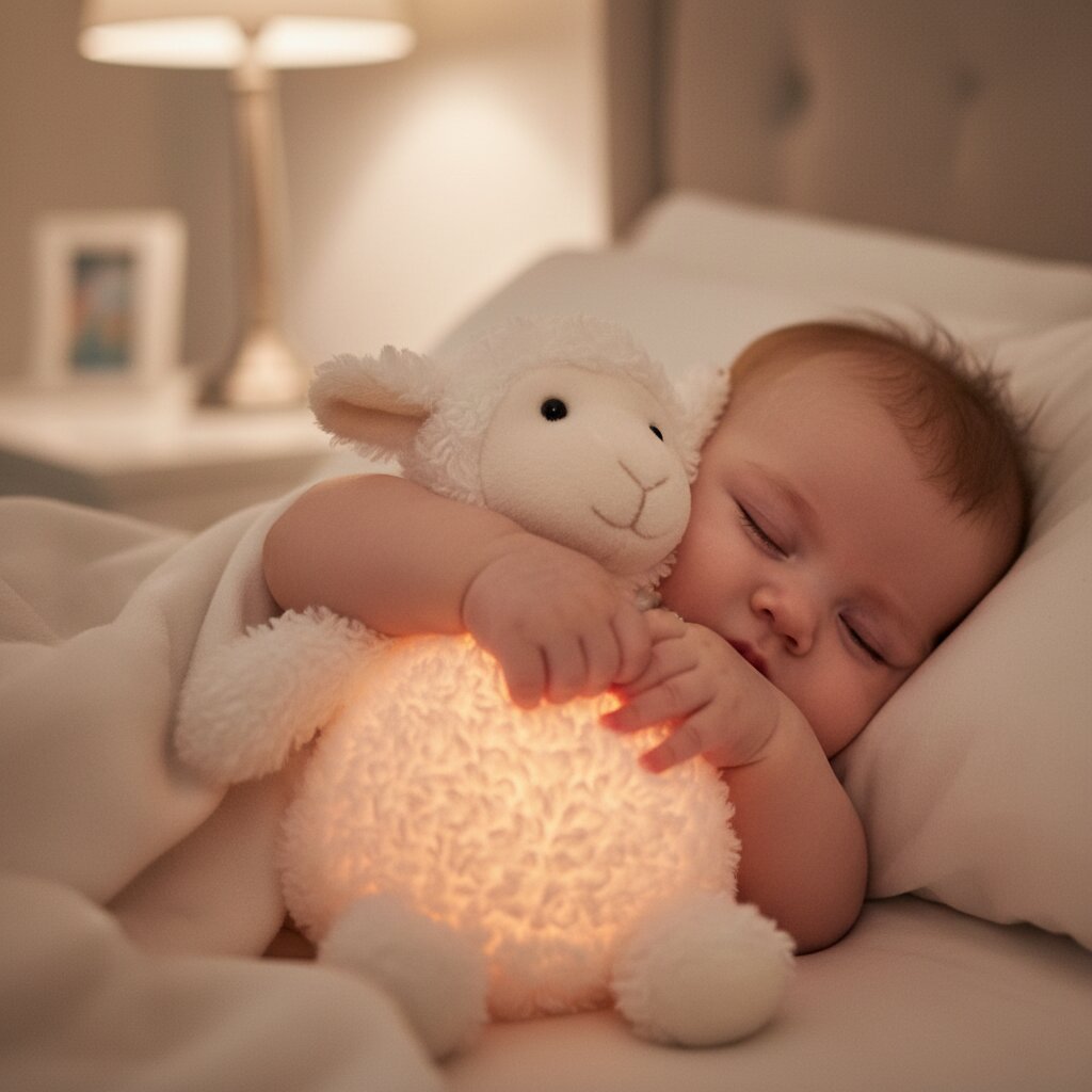 Peluche Mouton qui Respire avec Veilleuse - Choupinoo