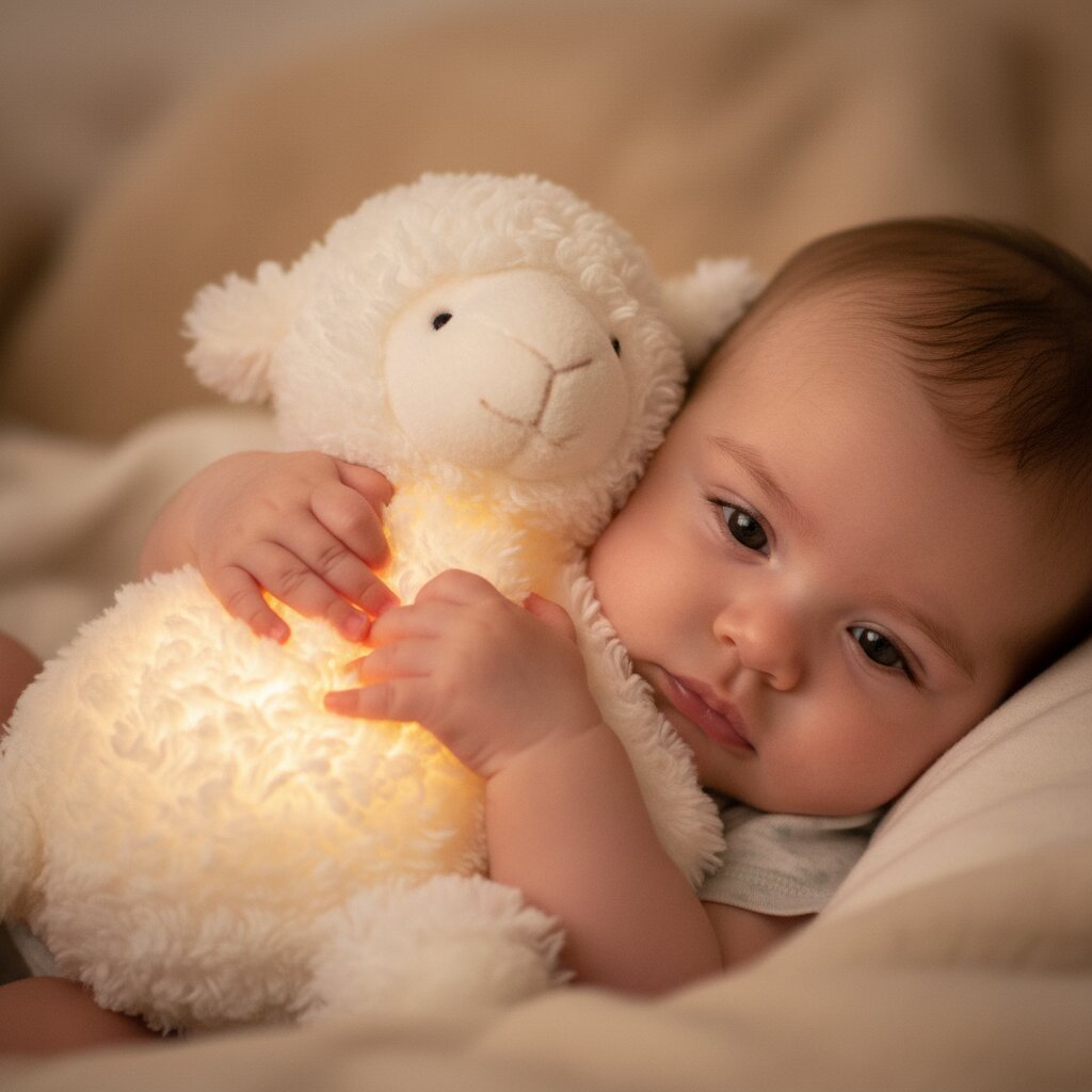 Peluche Mouton qui Respire avec Veilleuse - Choupinoo