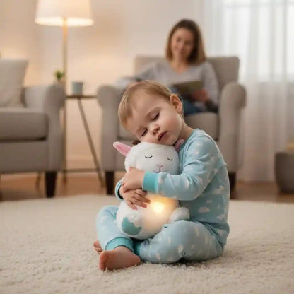 Peluche Mouton qui Respire avec Veilleuse - Apaise Bébé Naturellement - Choupinoo