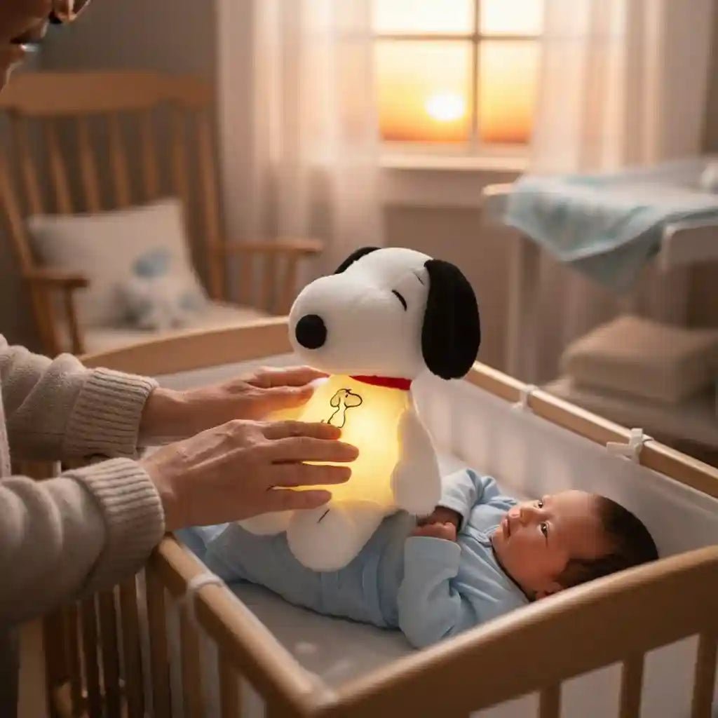 Peluche Snoopy Lumineuse qui Respire - Choupinoo