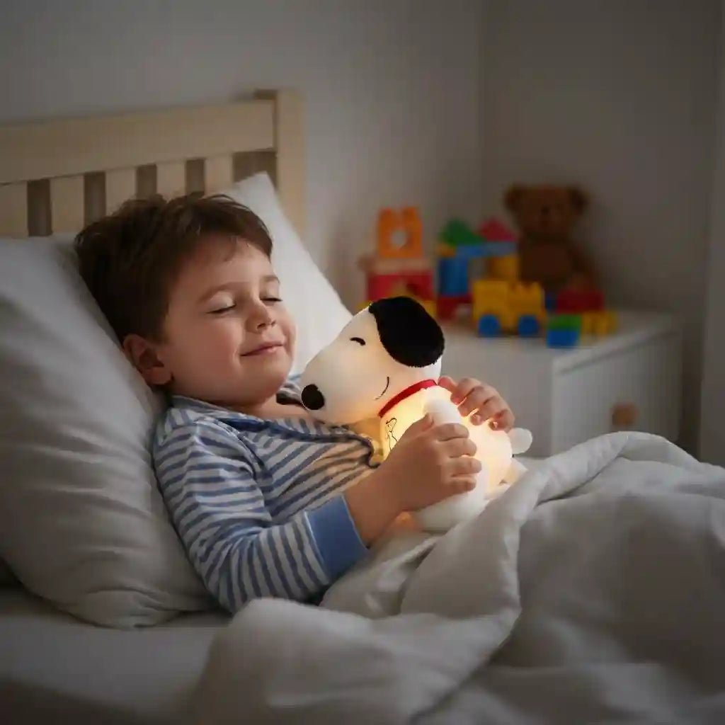 Peluche Snoopy Lumineuse qui Respire - Choupinoo
