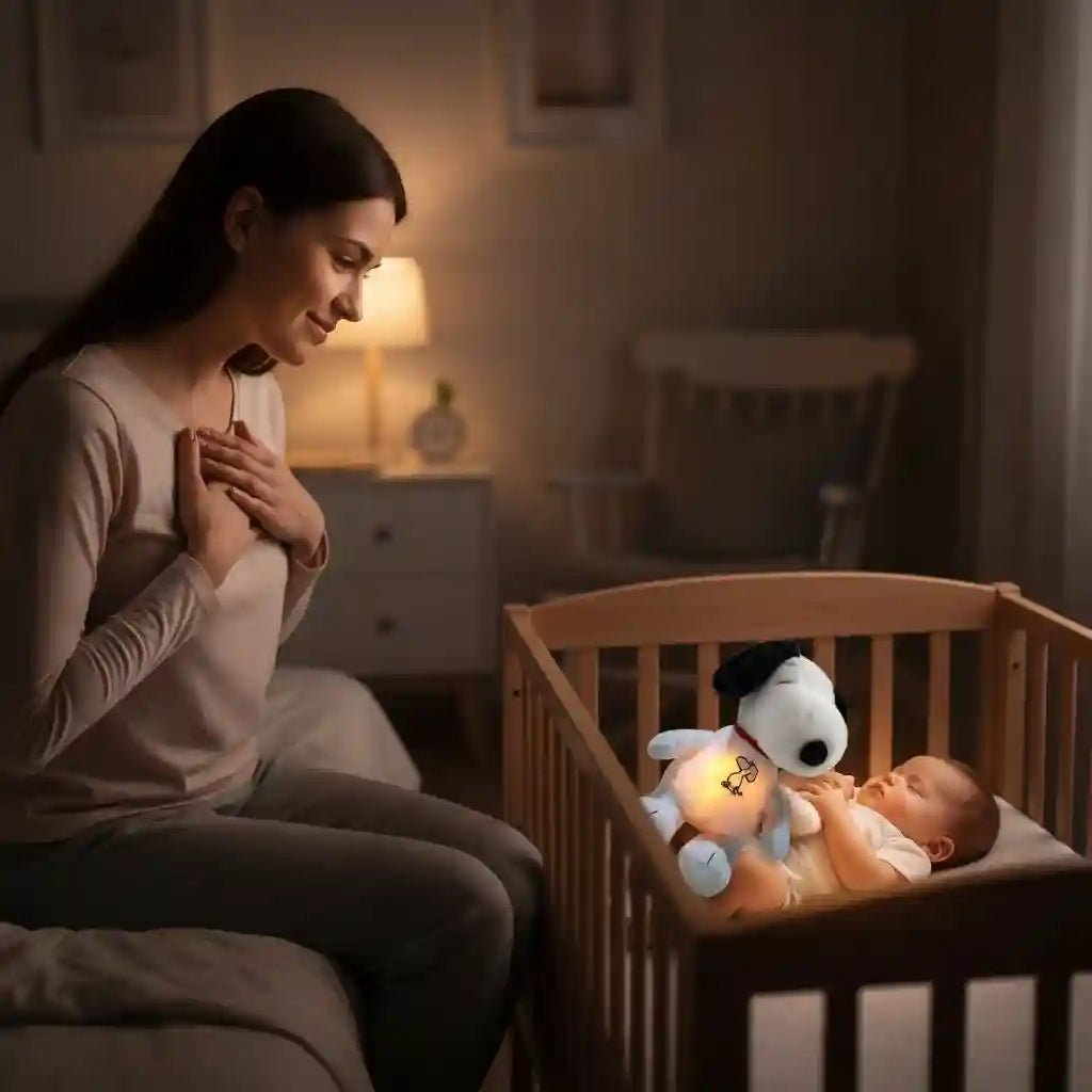 Peluche Snoopy Lumineuse qui Respire - Choupinoo