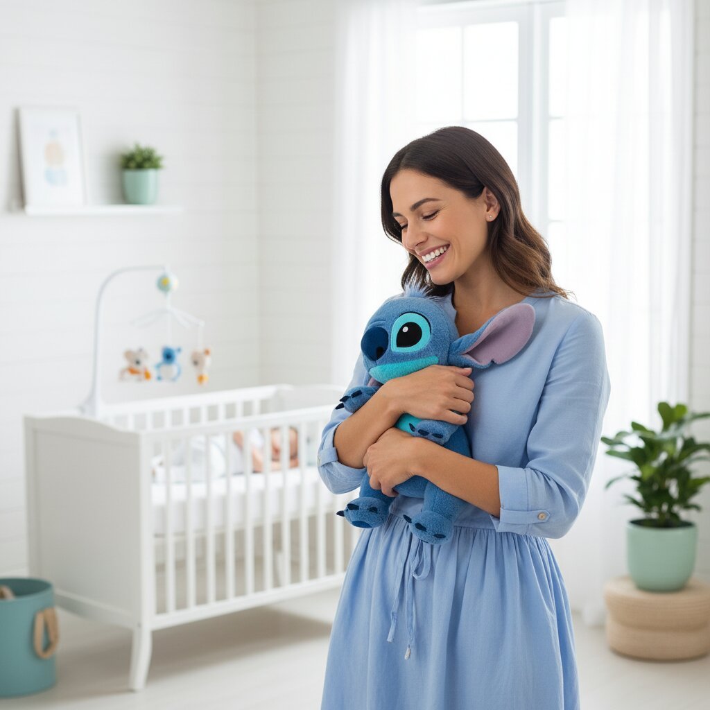 Peluche Stitch Allongé 45cm - Doudou Disney Lilo et Stitch Ultra Doux - Choupinoo