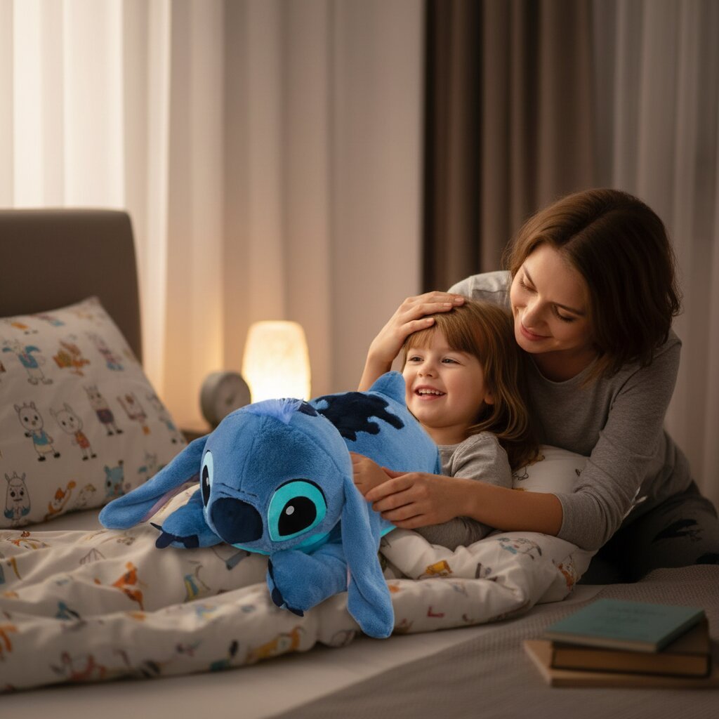 Peluche Stitch Allongé 45cm - Doudou Disney Lilo et Stitch Ultra Doux - Choupinoo