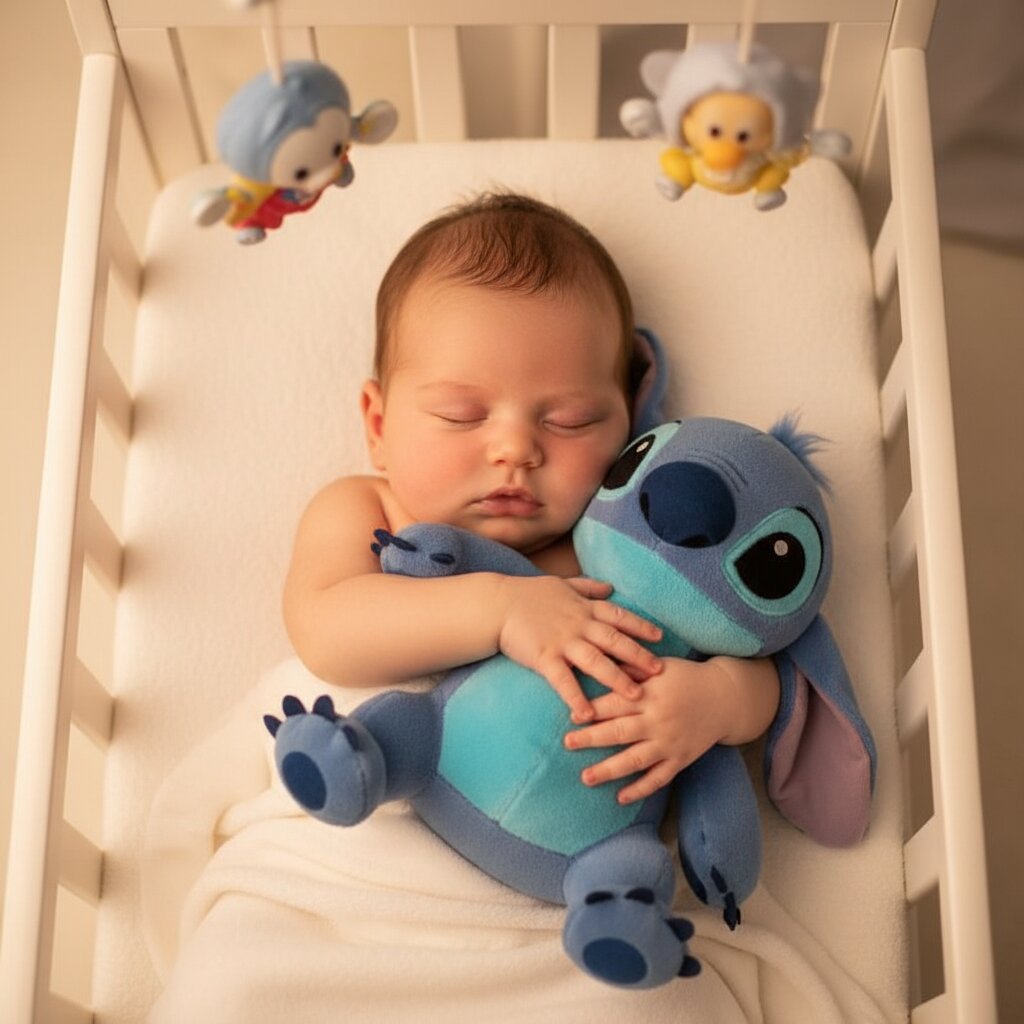 Peluche Stitch Allongé 45cm - Doudou Disney Lilo et Stitch Ultra Doux - Choupinoo