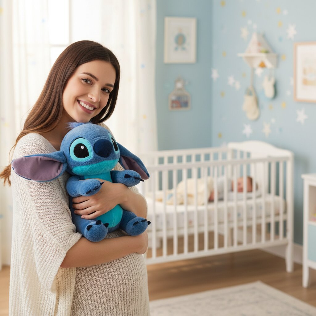 Peluche Stitch Allongé 45cm - Doudou Disney Lilo et Stitch Ultra Doux - Choupinoo