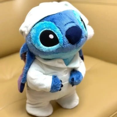 Peluche stitch en pyjama blanc - Choupinoo