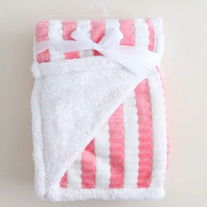 Plaid bebe rayé 75x100 cm - Choupinoo