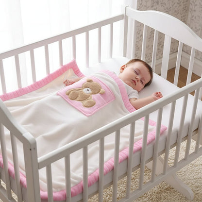 Plaid Flanelle Enfant motif ours - Choupinoo