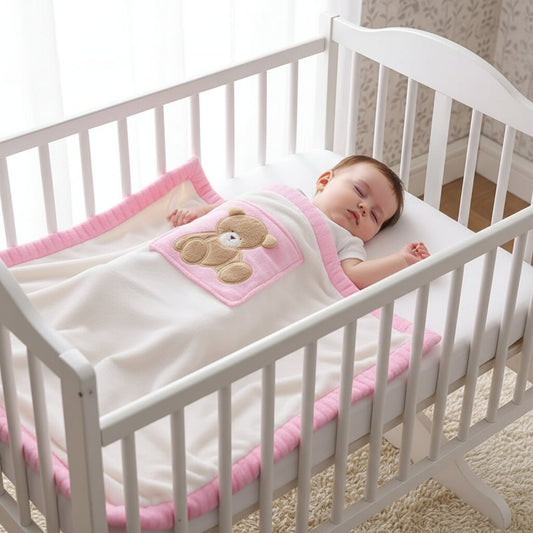 Plaid Flanelle Enfant motif ours - Choupinoo