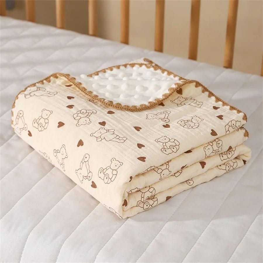 Polaire couverture bebe sensorielle - Choupinoo