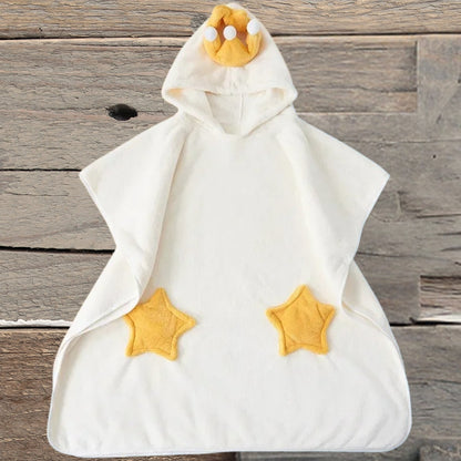 poncho de bain bebe - blanc royal | choupinoo.com