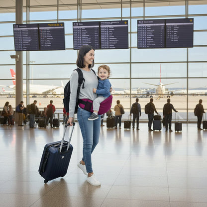Porte - bébé assis éponge — Poche intégrée & rembourrage hanches - Choupinoo