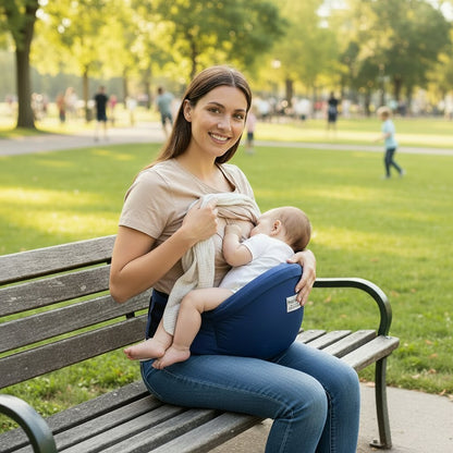Porte - bébé assis éponge — Poche intégrée & rembourrage hanches - Choupinoo