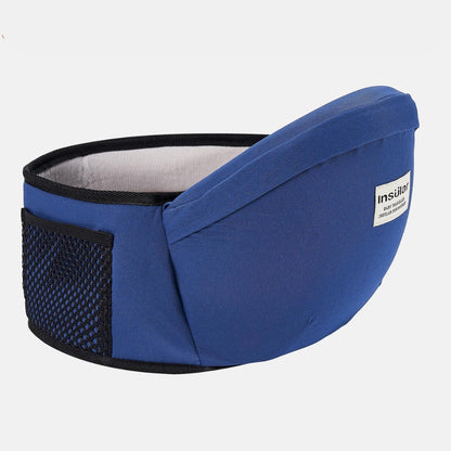 porte bébé assis rangement bleu