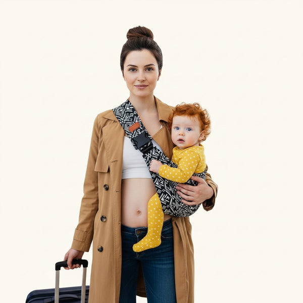 Porte - bébé Épaule Latéral en Coton Souple — Pliable, Léger, de 6 mois à 20 kg - Choupinoo