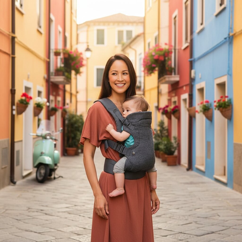 Porte - bébé Physiologique Nouveau - né – Confort Dès la Naissance - Choupinoo