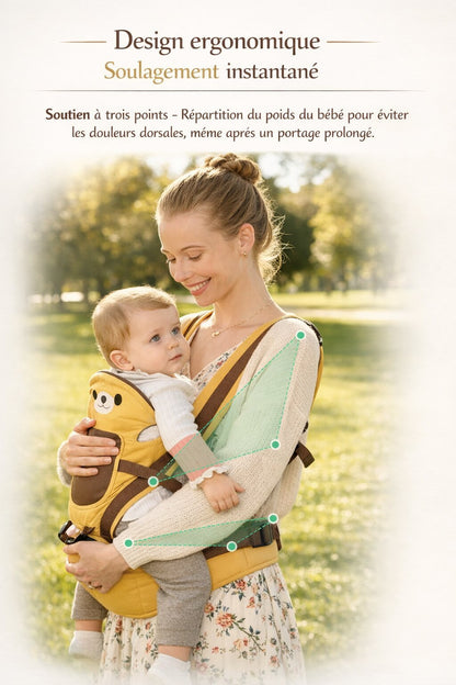 Porte bebe Siege Hanche Motifs Animaux — Hipseat Multiposition, 0 - 24 kg - Choupinoo